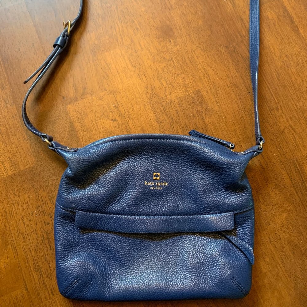kate spade Navy Blue Leather Crossbody